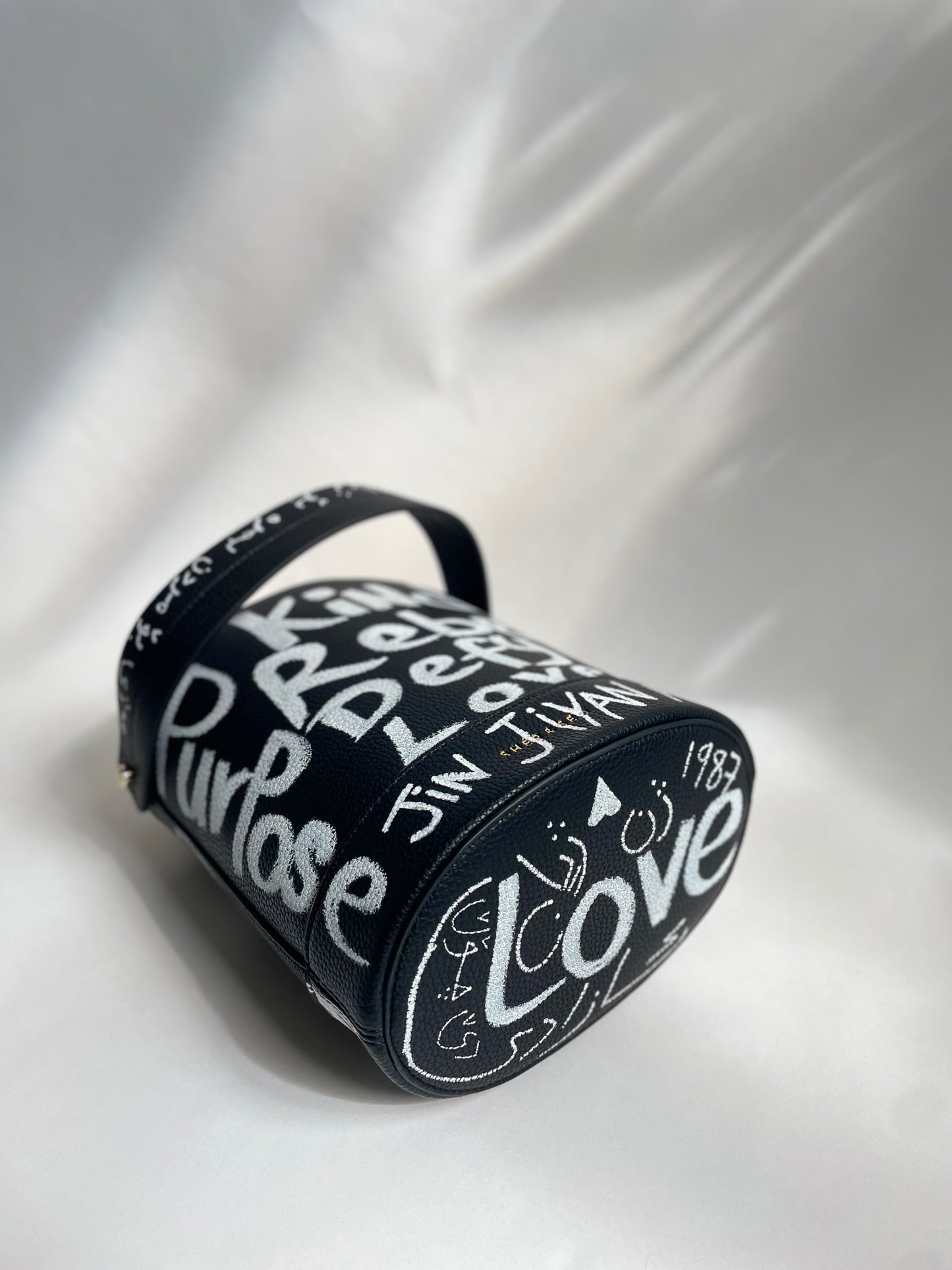 The Grafitti Bucket Bag - Black