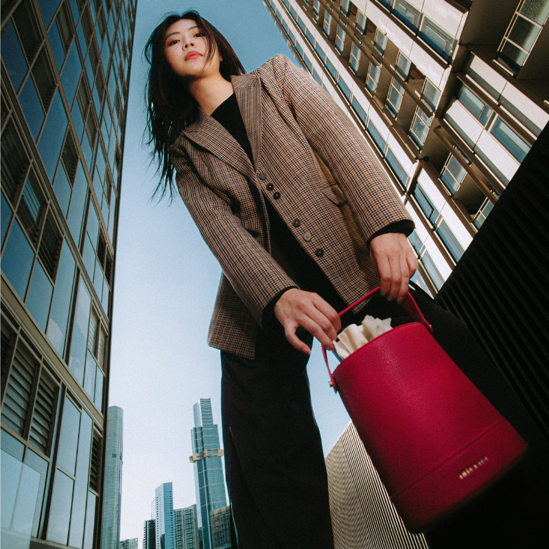 The Audacious Bucket Bag - Pink