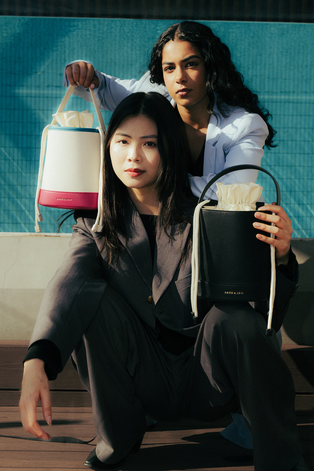 The Audacious Bucket Bag - Colour Block