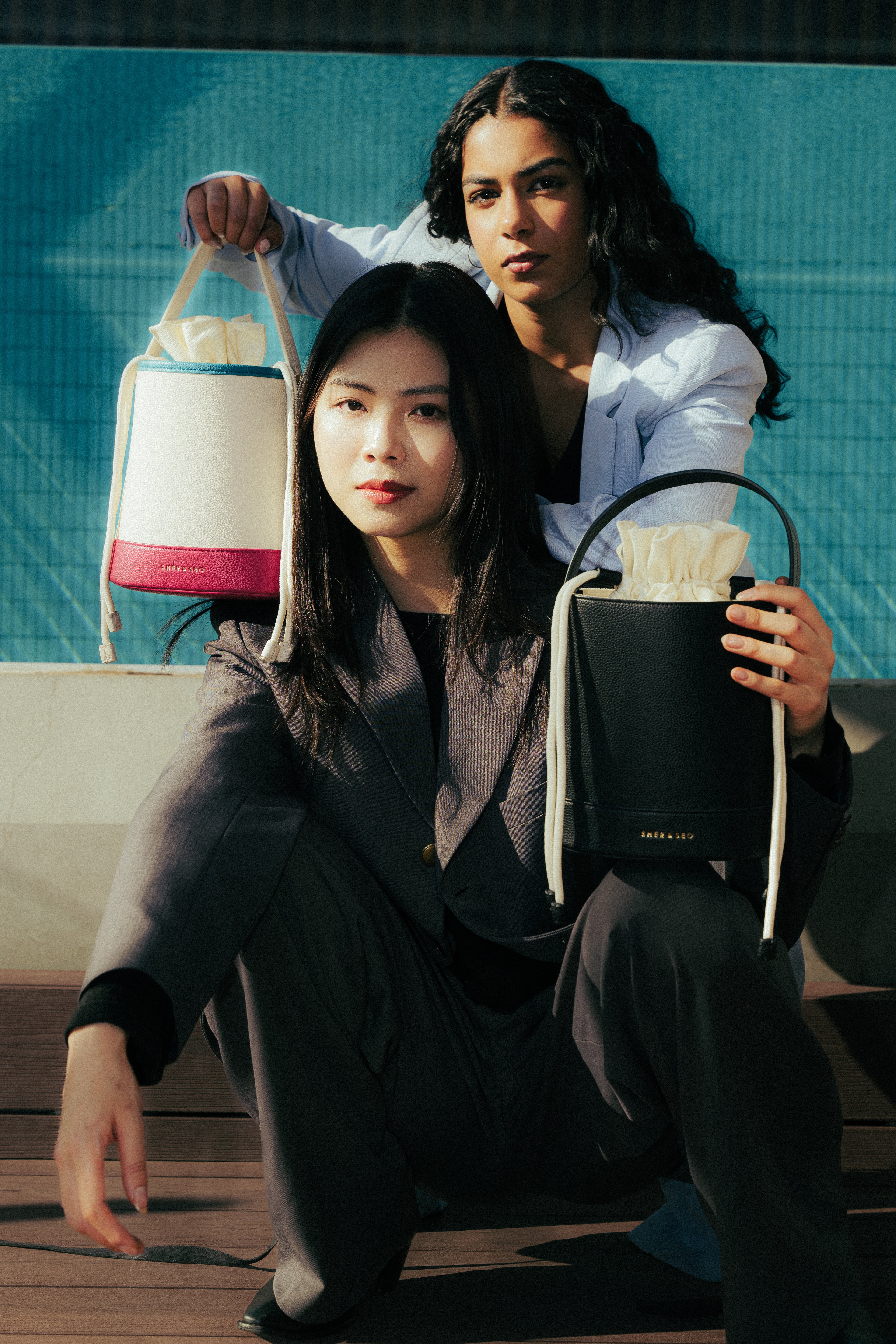 The Audacious Bucket Bag - Colour Block